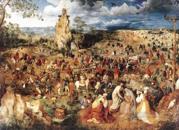 company of captain reinier reael known as themeagre company Painting - Christ Carrying The Cross Flemish Renaissance peasant Pieter Bruegel the Elder